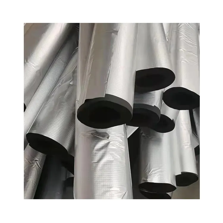 Tubo de aislamiento de espuma de plástico, esponja Natural, Flexible, fábrica de China