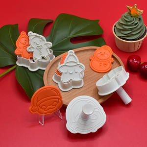 ชุดอุปกรณ์คริสต์มาสอเนกประสงค์ แม่พิมพ์ฟองดองท์แบบกด ตัดคุ้กกี้ แม่พิมพ์เค้ก - Product Image 4