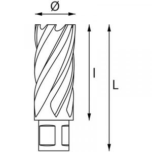 FERVI - F002/48L Fraises universelles de type long avec tige Weldon 1200 n/mm² - EAN 8012667292508 DRILL BITS - Product Image 2