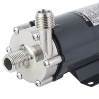 Pompe à eau magnétique pour brassage maison MP-15RM 220V, acier inoxydable 304 de qualité alimentaire, haute température 140°C, 1/2\" BSPT/NPT électrique
