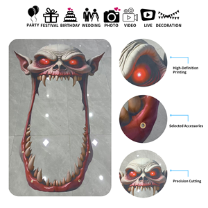 ป้ายแขวนประตูฮาโลวีน ตกแต่งตัวตลกหัวฟักทองสุดหลอน สำหรับงานปาร์ตี้ฮาโลวีน - Product Image 2