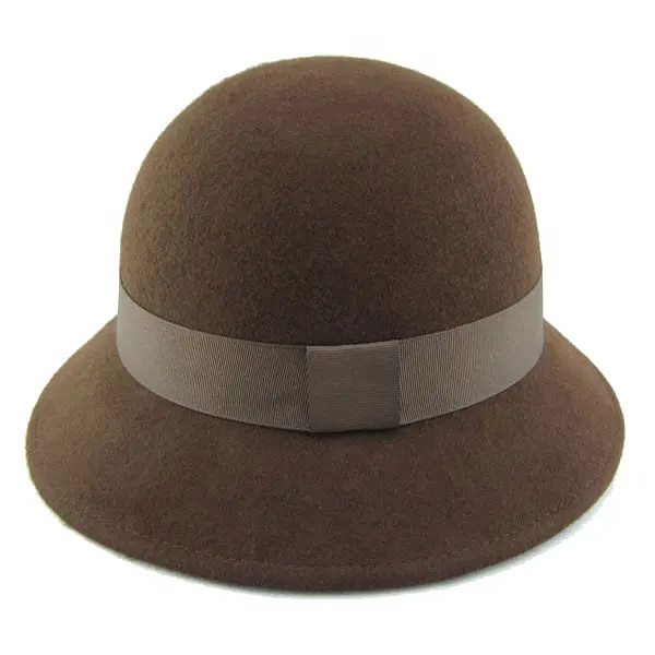 Fashion 100% Australian wool ladies felt hats cloche style