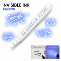Stylo lumineux magique violet 2 en 1, lumière noire UV, stylo à encre invisible, jouets éducatifs pour l'apprentissage