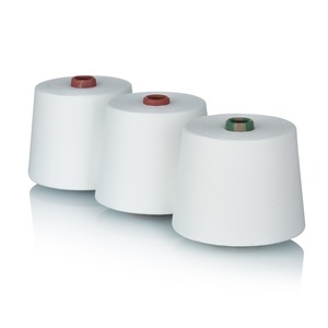 Nhà Sản Xuất Đếm Nguyên Trắng 70% Poly Và 30% Viscose Sợi Với Chất Lượng Tốt Sợi Giá Cả Cạnh Tranh - Product Image 1