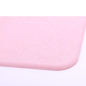 Tapis de bain rectangulaire en terre de diatomée rose uni, séchage rapide, absorbant, pour salle de bain, fabriqué à Jiangsu B013 - Product Image 3