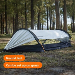 <span class=keywords><strong>Hamac</strong></span> de <span class=keywords><strong>camping</strong></span> anti-chute en aluminium/nylon de 270 cm pour l'extérieur, avec moustiquaire, idéal pour une ou deux personnes, adapté aux enfants - Product Image 3
