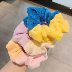 Hỗn hợp màu tóc scrunchies ấm nhung đàn hồi tóc ban nhạc cho cô gái dễ thương tóc phụ kiện bán buôn - Product Image 5