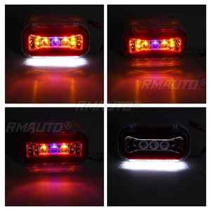 10 pièces 24V 37 LED Feux de position latéraux pour voiture et camion, Feux extérieurs de signalisation, Feux arrière d'avertissement pour remorque et poids lourd - Product Image 4