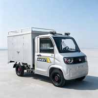 Camion de livraison électrique pur à 4 roues, haute capacité de chargement, certifié CEE, avec boîte de livraison certifiée UE
