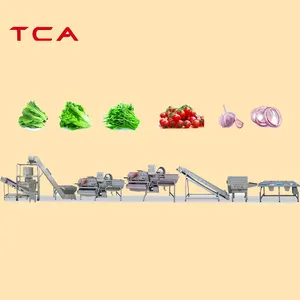 Fruit And Vegetable Washing Line Fruit Washing Cutting Packaging Processing Equipment Line