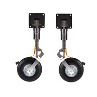 Kit de train d'atterrissage rétractable électrique pour avion RC, 3 pièces, avec amortisseur de chocs, pour train d'atterrissage avant et principal ZY15091 16003
