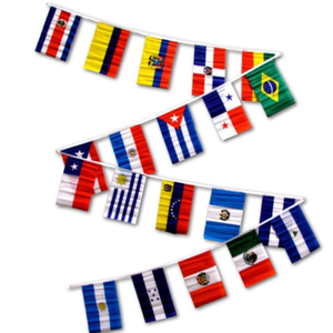 Bandeira decorativa <span class=keywords><strong>String</strong></span> <span class=keywords><strong>Custom</strong></span> Printing <span class=keywords><strong>Flags</strong></span> for National Day Meeting Wedding Party <span class=keywords><strong>String</strong></span> Flag - Product Image 5