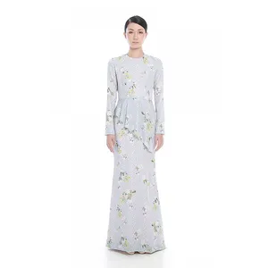 SIPO Modern New Designs Borong Maxi Dress Set Casual Wear Muslim Women Baju Raya Two Piece Islamic Fall Clothing Baju Kurung