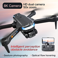 Drone optique V8 de nouveau style avec Wifi 4k Hd double caméra 8K Drone moteur sans balais mise à niveau Rc quadricoptères localisation de flux