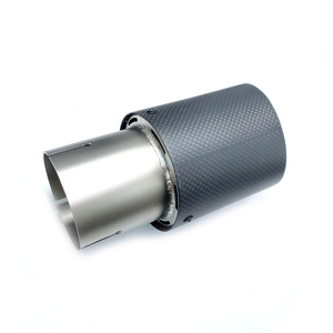 Tuyau d'échappement universel de voiture de course, embout <span class=keywords><strong>silencieux</strong></span> <span class=keywords><strong>Remus</strong></span> en fibre de carbone mat - Product Image 6