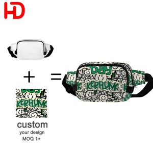 Borsa da Cintura Personalizzabile Grande con 2 Scomparti con Cerniera, Borse da Petto per Donne, Marsupio Femminile, Tracolla Personalizzabile con Stampa - Product Image 1