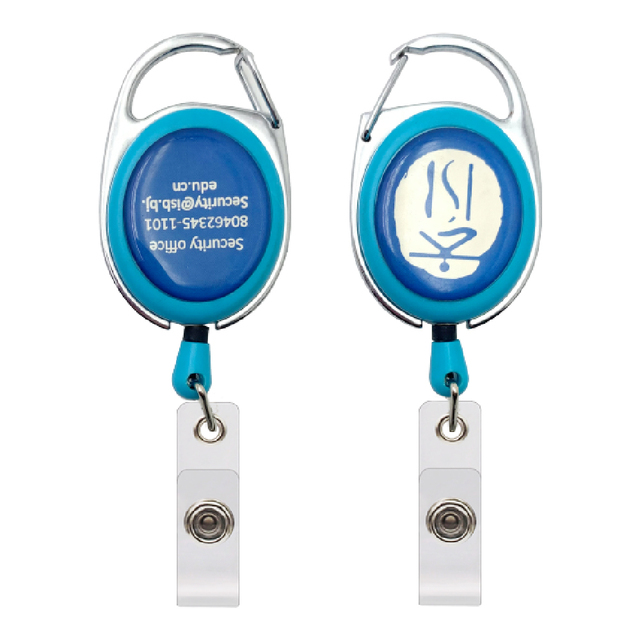Custom Designed Customizable Double-sided logo for Anti-loss Badge Reel Duty Badge Holder Retractable Nurse Rotatable Badge Reel
