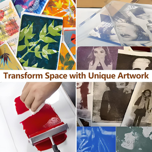 A5 tái sử dụng rõ ràng Gel in ấn Mat trong suốt mềm cao su Craft Board Gel in ấn tấm cho nghệ thuật & DIY dự án - Product Image 2