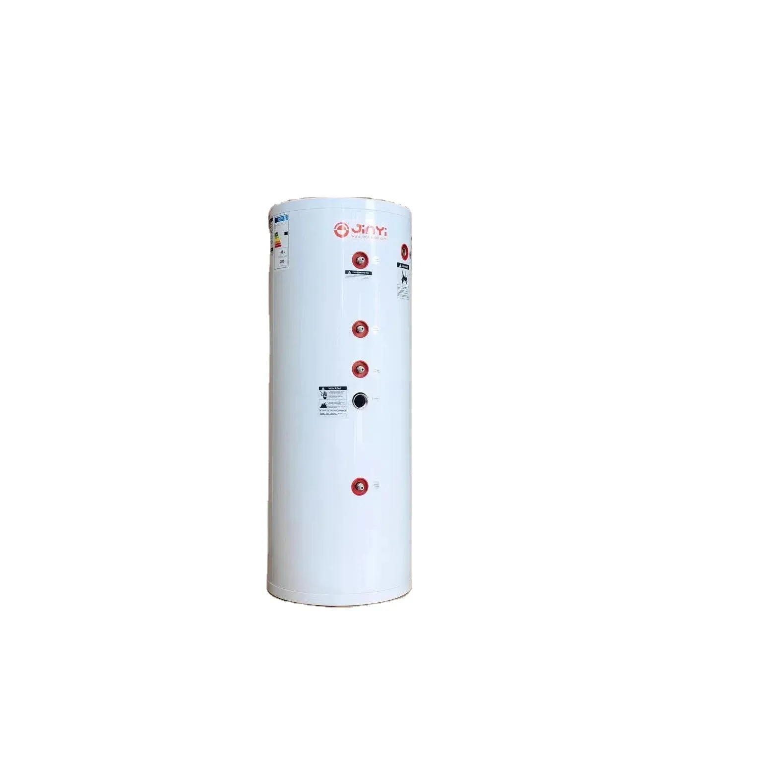 JinYI Solar JPT-200 heat pump hot water tank SS316 Inner Tank Single Coil Solar Water Tank 6 Bar Pressure