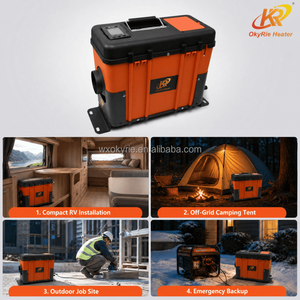 <span class=keywords><strong>Chauffage</strong></span> Diesel Silencieux 5kW avec Batterie Lithium Intégrée, Autonomie 12+H, Portable <span class=keywords><strong>pour</strong></span> Camping Hors Réseau, Chantier et <span class=keywords><strong>Chauffage</strong></span> d'Air de Stationnement - Product Image 4