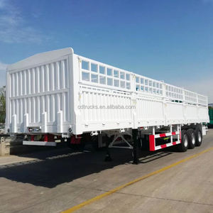 Semi-remorque de transport de bétail lourd, utilisée pour le transport de bétail, 3 à 4 essieux, 60 à 80 tonnes, avec clôture - Product Image 4