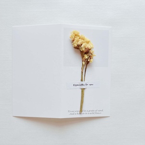 Tarjeta de felicitación <span class=keywords><strong>vintage</strong></span> de flores secas, tarjeta de felicitación creativa - Product Image 6