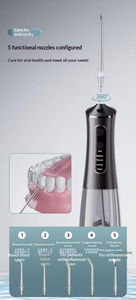Hilo Dental Eléctrico Portátil, Limpiador Dental Inalámbrico Recargable, Suministro USB, Impermeable, para Exteriores y Hogar, 5 Niveles de Presión - Product Image 6