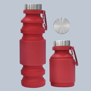 Botella de Agua Plegable de Silicona al por Mayor, 550 ml, Libre de BPA, a Prueba de Fugas, Plegable, para Regalo, Comercio Electrónico, Supermercado - Product Image 4