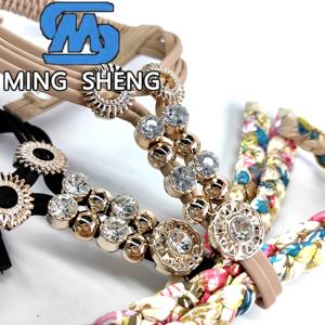 Venta al por Mayor de Partes Superiores de Zapatos Semiterminadas con Decoración de Pedrería para Sandalias de Moda de Verano para Mujer - Product Image 5