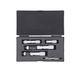 Jeu de micromètres tubulaires Mitutoyo 133-901, type à tige unique standard, plage 50-150 mm, 4 têtes, faces de mesure à pointe en carbure 13 - Product Image 1