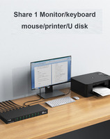 Commutateur KVM 8 ports MT-VIKI 4K 30Hz pour montage en rack, 8x1 USB 8 entrées 1 sortie + 8 câbles, fabriqué au Guangdong, moule privé
