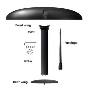 超軽量GY1050炭素繊維水中翼船105 * 17cmフロントウィングサーフィン箔ウォータースポーツ電動サーフボード水中翼船 - Product Image 2