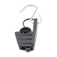 Accesorios de Fibra Óptica FTTH, Abrazadera de Anclaje para Cable de Bajada con Gancho en S, Abrazadera de Plástico Tipo S para Cable, Retenedor de Cable para Instalación Aérea
