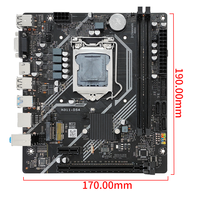 Carte mère PC multi-interface, socket LGA1151, emplacements pour composants, carte mère d'ordinateur, jeu ATX B250, 170x190mm, PCB 4 couches, carte mère de bureau