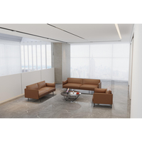 Canapé de luxe de haute qualité en tissu et cuir PU, élégant, design de créateur, pour bureau, PDG, directeur, salle VIP, réception