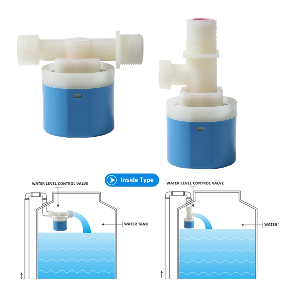 Wate Tank Stainless Steel Float Ball Valve 3/4 Inch DN20 Floating Ball Valve Switch Automatic Brass Toilet Valves For Stock Tank Pool Water Level Control