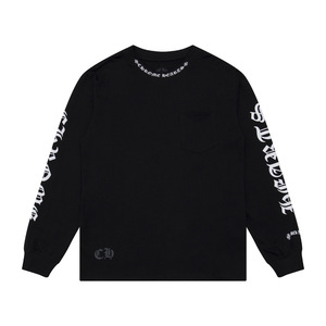 Camiseta de Manga Larga con Cuello Redondo Estilo Hip Hop para Hombre Leton, 100% Algodón, Tela de 500g, Transpirable, Corte Regular, Estampado Digital, Venta al Por Mayor - Product Image 6