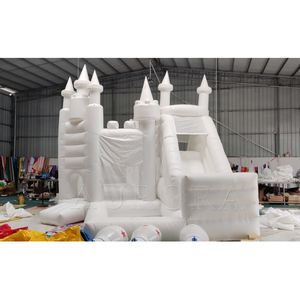 Noleggio per feste in giardino Oxford Moonwalk al coperto buttafuori gonfiabili per bambini castello gonfiabile saltatore per casa di rimbalzo bianco per feste - Product Image 4