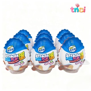 Bonbons aux œufs Qumiao amusants pour enfants, saveur crème et œuf avec sauce au chocolat et biscuit wafer sucré, boîte surprise, cadeau, enroulable - Product Image 4