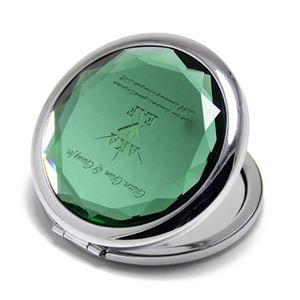 Miroir de maquillage rond en métal et cristal moderne et durable pour cadeaux publicitaires promotionnels, femmes et filles - Product Image 3