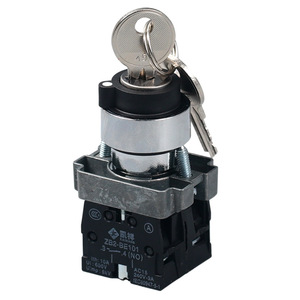 Interrupteur à clé Chkl Zb2 Be101 10A 600V IP67, équipement industriel, interrupteur rotatif métallique avec contact en cuivre - Product Image 1