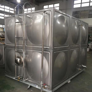 Réservoir de stockage d'eau potable en acier inoxydable 304 316 pressé à chaud, réservoir de stockage d'eau extérieur en acier inoxydable soudé ISO - Product Image 2