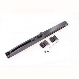 WEKIS Mécanisme de fermeture douce au design moderne pour portes coulissantes de grange, sans perçage, accessoires de meubles, vis en aluminium et laiton - Product Image 1