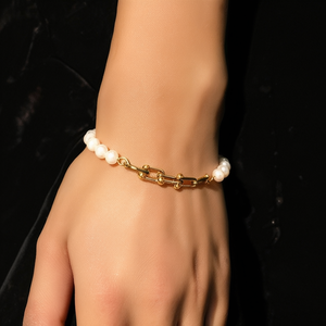 E350-B170-0313G สร้อยข้อมือแฟชั่นแบบโซ่และแบบเชื่อมต่อ - Product Image 3