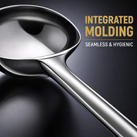 Ensemble d'ustensiles de cuisine en acier inoxydable - Ensemble de 9 ustensiles de cuisine antiadhésifs avec spatule - Meilleurs gadgets et accessoires de cuisine