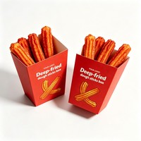 Boîtes à frites pour entreprises, emballage personnalisé pour la restauration rapide, contenants en papier pour poulet et hamburgers à emporter, boîtes alimentaires de qualité