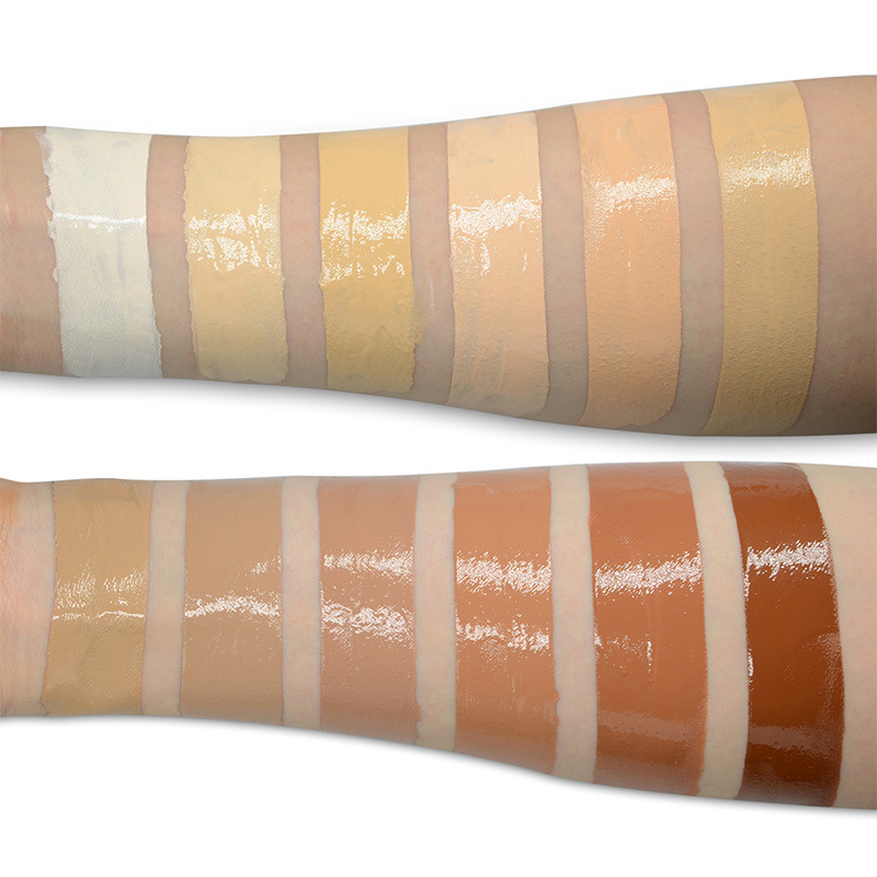 25 Colors Full Coverage waterproof private label face matte foundation for white or dark skin halal Cosmetic makeup setting