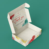 Carton ondulé dur de couleur de logo de taille personnalisée boîte postale pour chaussures chiffons jouets boîte d'emballage d'expédition