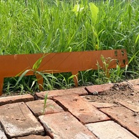 Aménagement paysager Bordure d'acier décorative pour jardin Bordure d'acier corten rouillée Bordure de paysage personnalisée de haute qualité