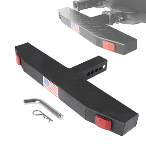 Barra de protección trasera para camioneta, acero Q195 Q235, color negro con bandera estadounidense, para mejora de camionetas pickup - Product Image 4